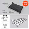 Motorcycle Tool Set Daytona 15-Piece Inch Wrenches with Storage Pouch 91105
