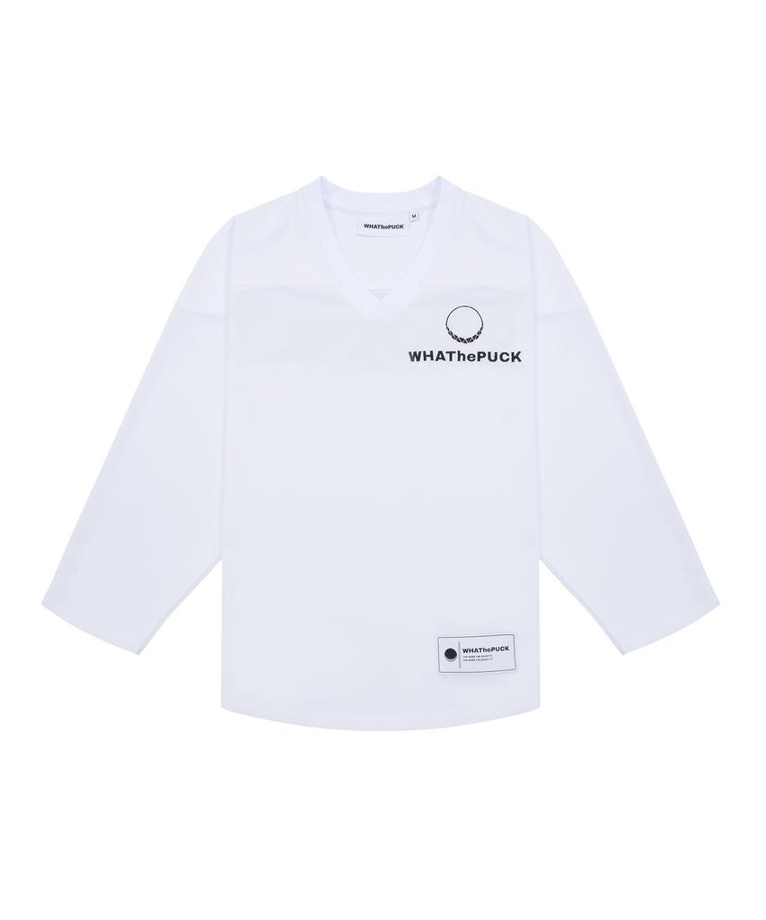 WHATHEPUCK Wtp Small Symbol Logo Hockey Jersey White