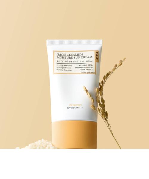 [FULLY] Rice Ceramide Sun Cream 50ml + Vitamin B12 Brightening Tone-Up Sun Cream 50ml (Pink) Set