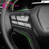 Carbon Fiber Steering Wheel Button Panel Cover for Isuzu D-Max Dmax  2022 2023 Interior Car Accessories