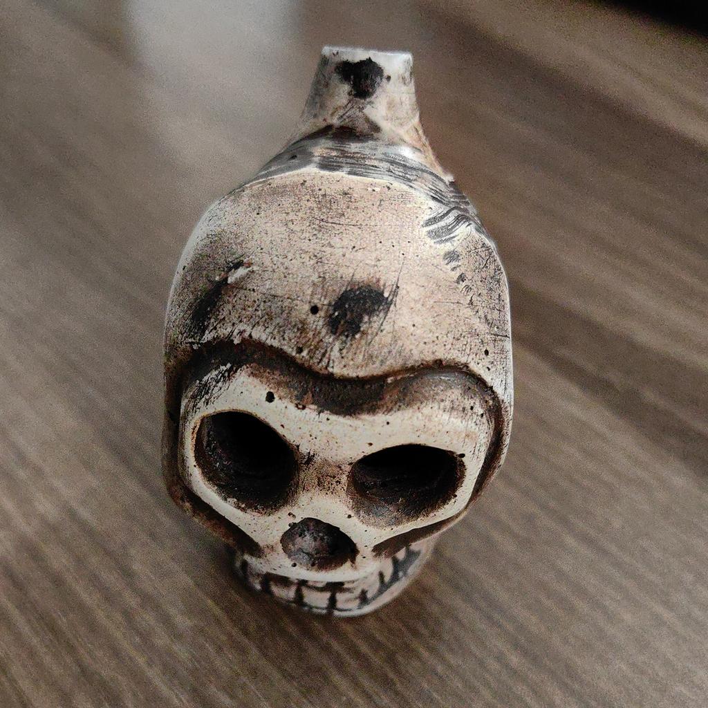 Aztec Death Whistle Skull Spooky Human Death Scream Loud Whistle Authentic Human Prank Battle Whistle Camping Emergency Tools