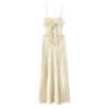 2025 Spring European & American Style Women's Silk Satin Scarf Dress