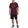Under Armour Project Rock Globe T-shirt 'Burgundy' Men's 1373746-600