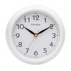 Formia Bath Clock, Waterproof, Large Display, Suitable for Bathrooms and Kitchens, Wall Clock, Tabletop Clock, Analog, Towel Hanger, White, HWP-001S-W
