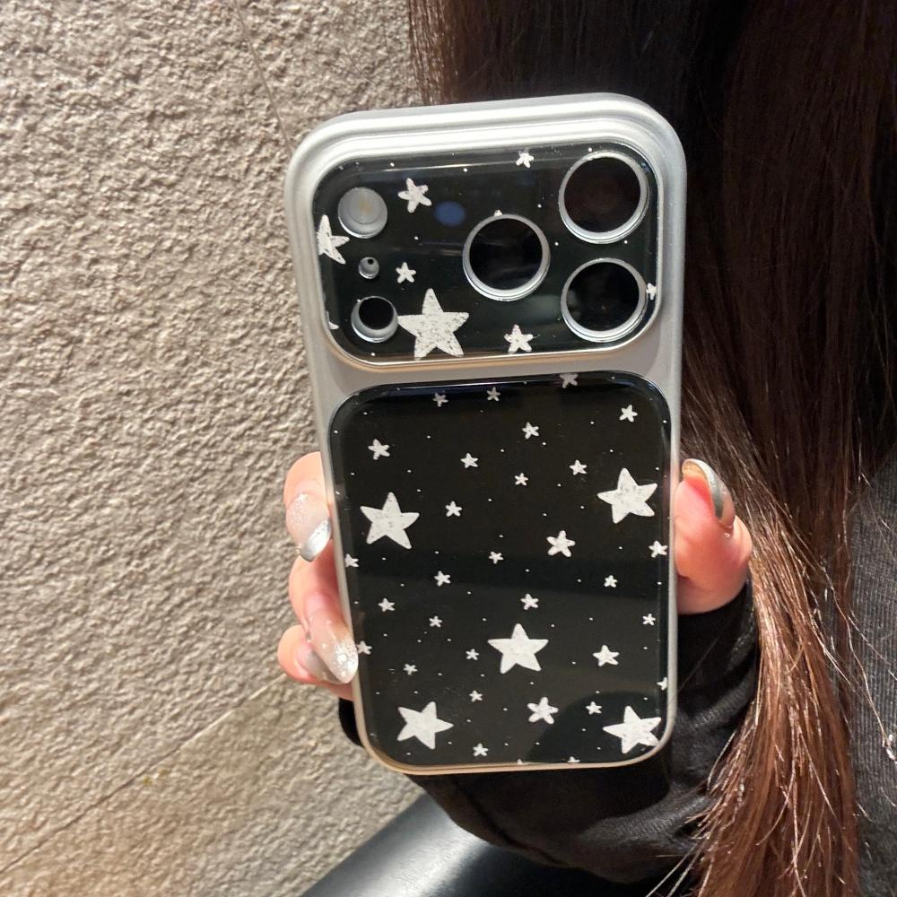 Minimalist Star iPhone 17 Case Stylish Solid Color Protective Cover for iPhone 17 Pro Anti Drop Full Coverage Trendy Design