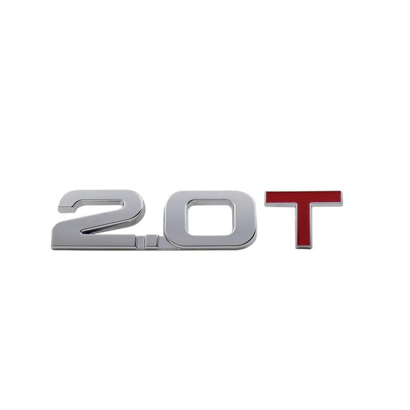 3D Premium 1.5T 1.8T 2.0T 2.2T 2.4T 2.5T 2.6T 2.8T 3.0T Logo for car Hood Fender trunk Tail Rear Bonnet Decal Emblem Badge Sticker