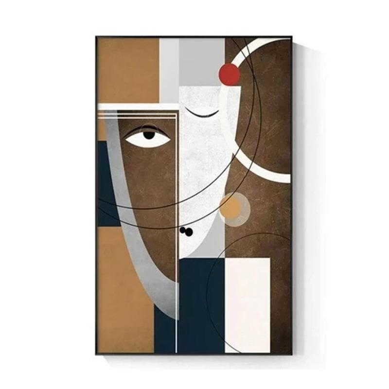 Severský Abstraktní Figura Geometrický Morandi Nástěnné Umění Plátno Obrazy Plakátové Tisky Estetický Moderní Obývací Pokoj Ložnice Domácí Dekorace