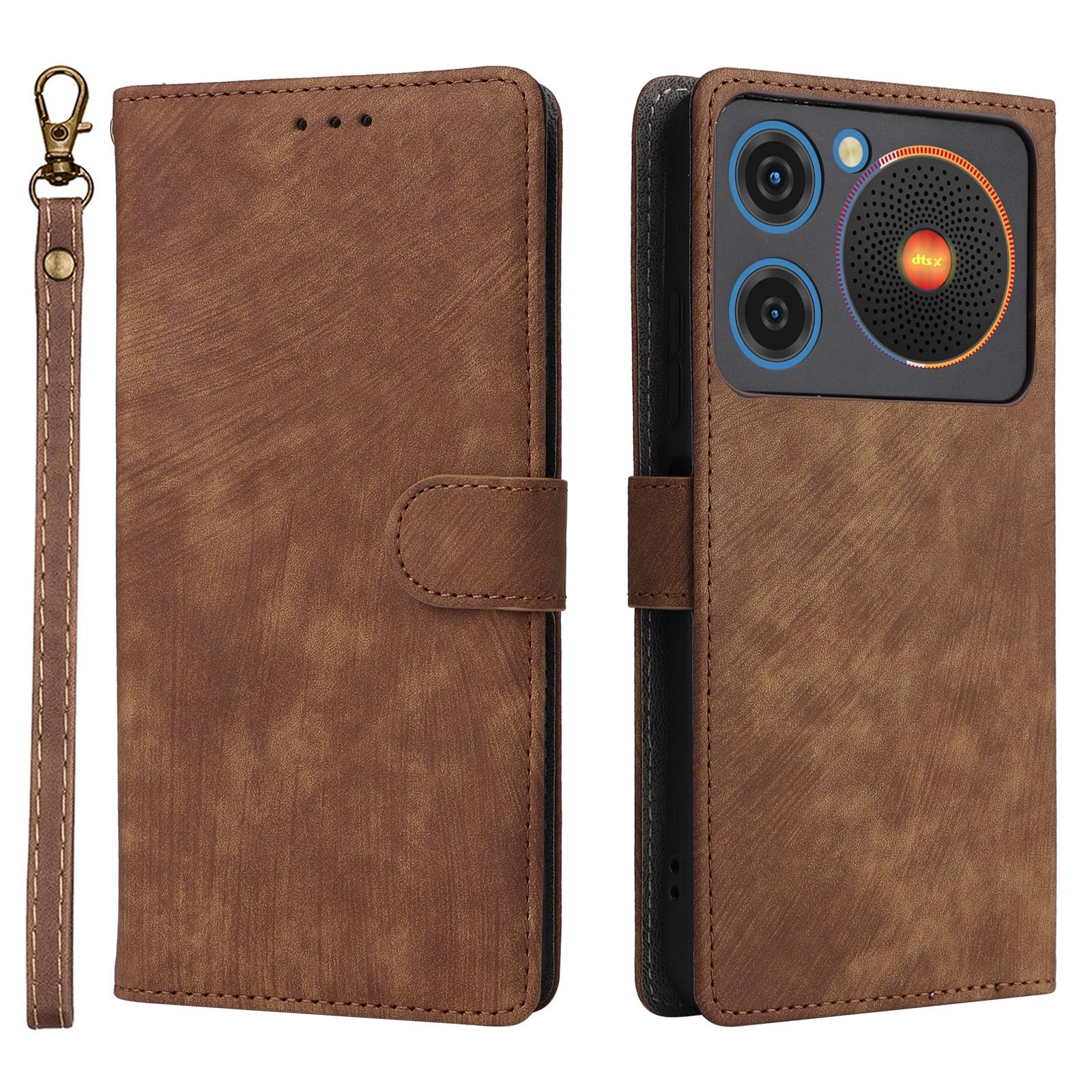 

Для ZTE nubia Music Чохол-гаманець Блокування RFID PU Шкіряна кришка Підставка Перегляд Brown