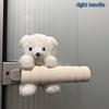 Maniglia per Porta a Forma di Orso Carino, Adatta per Porte di Stanze, Copertura Flessibile in Tessuto Anti-Collisione e Antistatica