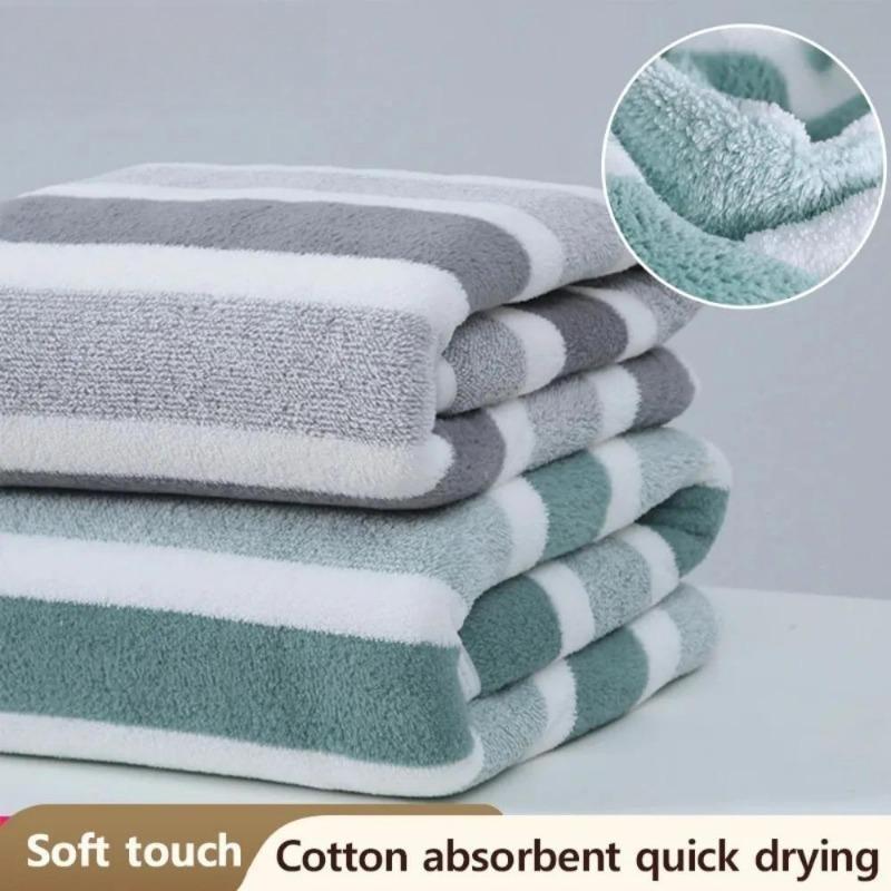 1pc Absorbent Bath Towel Soft Face Towel Home