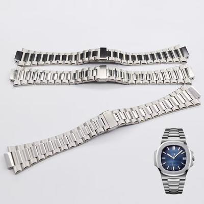 Uhrenarmband für Patek Philippe Nautilus 5711/5726 Feinstahl-Uhrenarmband Herren konvex Edelstahl-Uhrenzubehör Armband 25mm