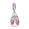 S925 Silver Pink Aesthetic DIY Bracelet Kit With 925 Silver Charms Beads And Pendants For Girls