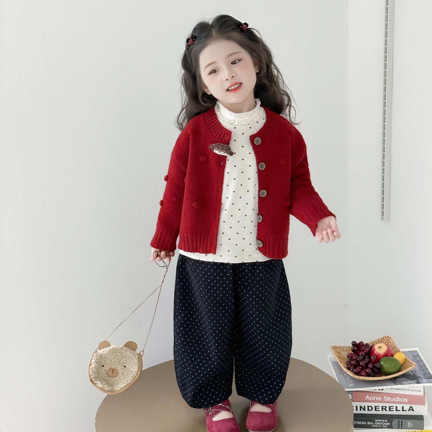 

2025 Spring & Autumn Girls Fashionable Three-Piece Outfit 120 cm