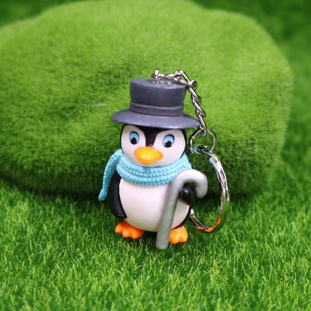Porte-clés pingouin pendentif de sac porte-clés poupée pingouin porte-clés pingouin mignon porte-clés pingouin d'hiver