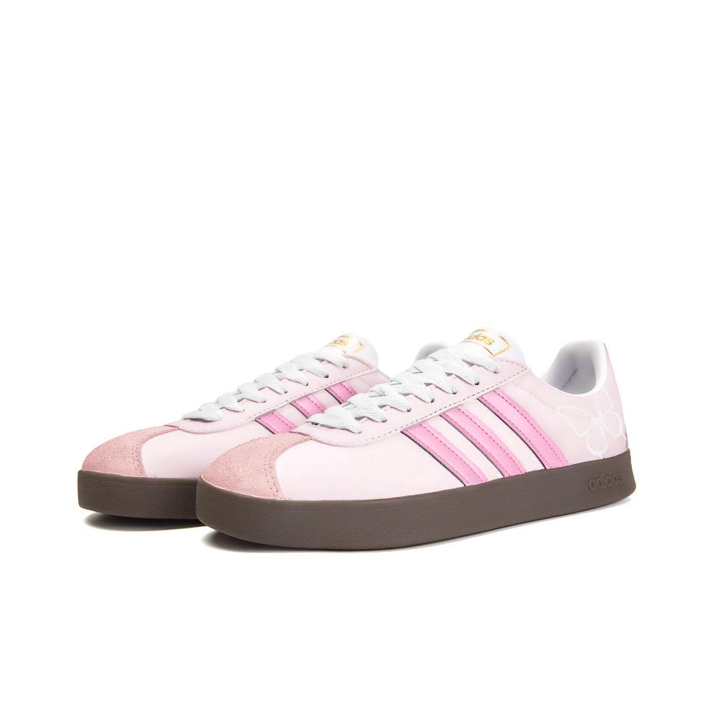 Adidas Neo VL Court 2.0 Slip Resistant Abrasion Resistant Low top Skateboard Shoes Unisex Pink ID6015(Team354-)