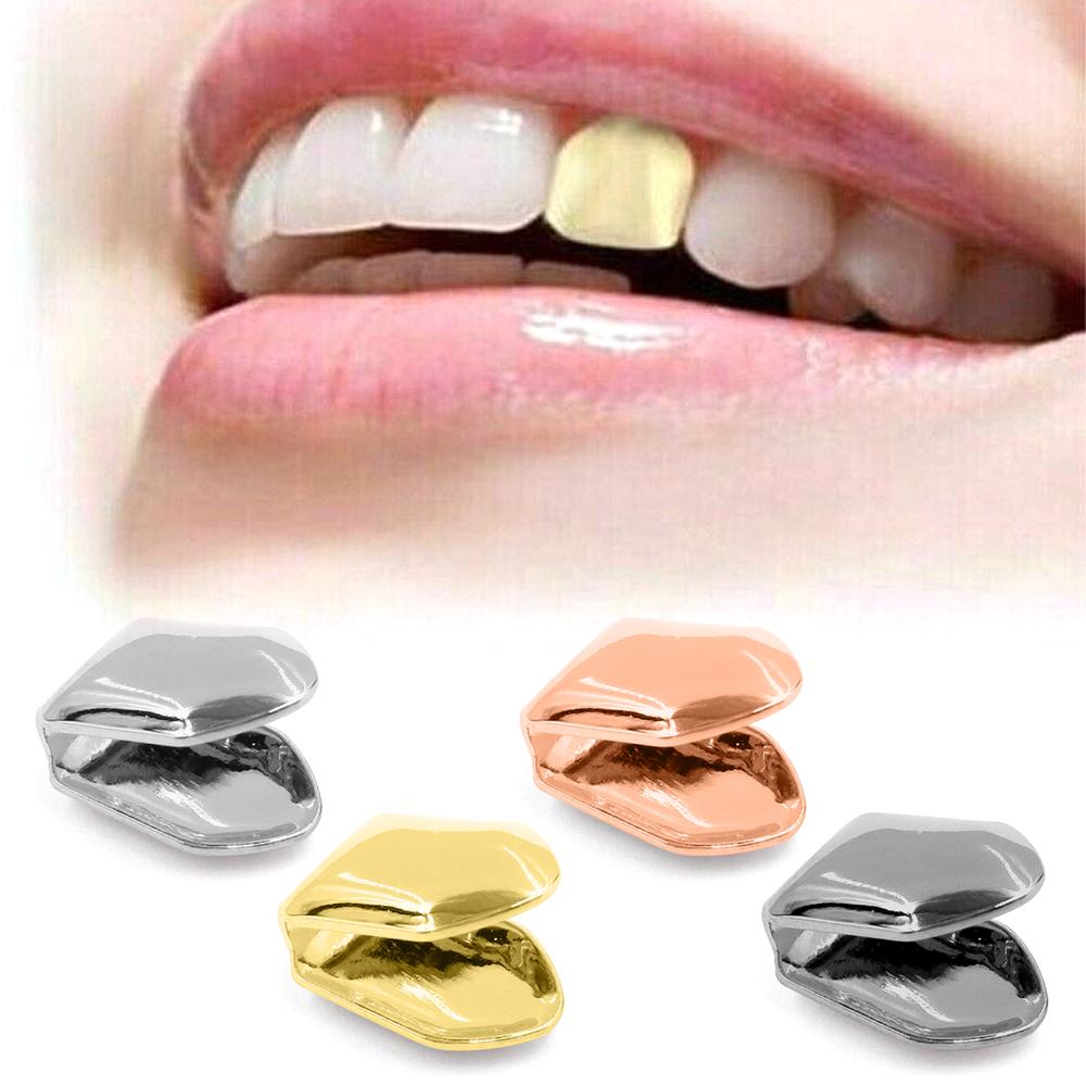 Rapper Hot Hip Hop Singolo Manetta Denti Svuotati Personalità Kit Stampo Denti Tendenze Metallo Singolo Dente Copricapi Unisex