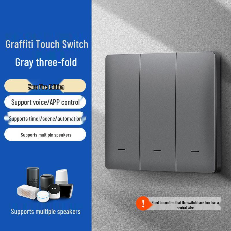 Zhengshang B1 WiFi Smart Switch: Alexa & Google Voice Compatible, EU Standard Panel