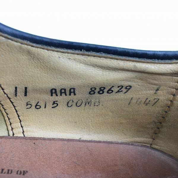 Allen Edmonds Park Avenue Inner Derby Cap Toe Shoes Black size 11AAA 26.5-27.5 Men's(USED)