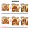 2pcs,2D plane printing Light Filtering Curtains Autumn Fruit House Polyester Woven (without rod) Outdoor Decorations for Bedroom