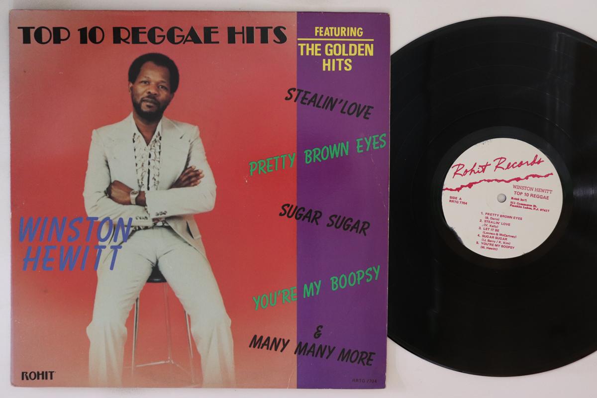 

LP Record WINSTON HEWITT Top 10 Reggae Hits Featuring The G RRTG7704 ROHIT RECORDS US Reggae Ska Dub Used