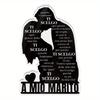 Putuo Decor 1pc Italian Acrylic Sign Table Decor, 'to My Husband, I Choose You Every Day of My Life, ' Desktop Decoration for Home Farmhouse Living