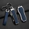 Coque de protection en alliage de zinc pour clé de voiture Porte-clés pour Porsche Panamera Spyder Carrera Macan Cayman Cayenne 911 970 981 991 Porte-clés de voiture