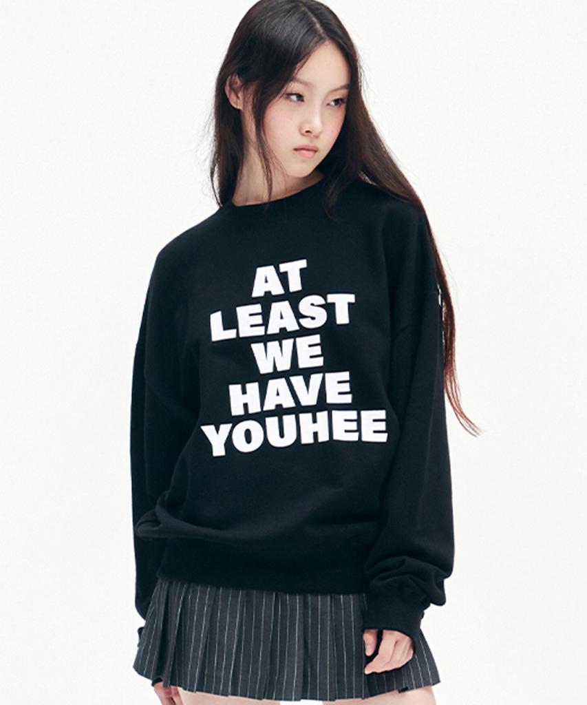 YOUHEE Youhee Lettering Sweatshirts Black
