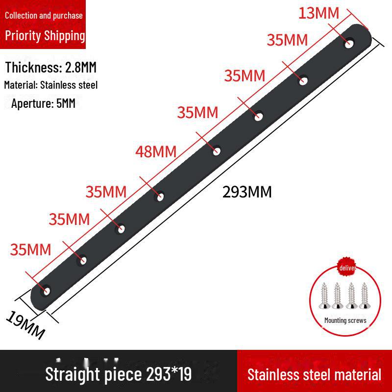 L-förmiger Regalträger aus Edelstahl, 90-Grad-Rechtwinkelverbinder