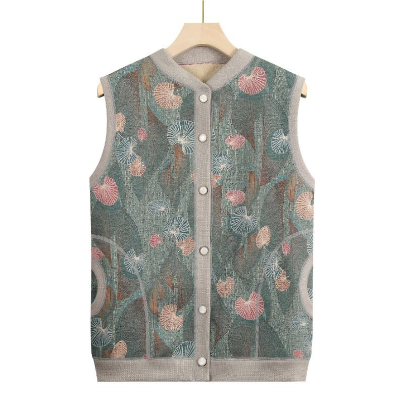 Осенне-зимний теплый жилет женский бархатный жилет кардиган зимний утолщенный жилет жилет жилет L (recommended 75-45kg)