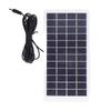 Solar Panel Polysilicon High Light Transmission Portable Solar Cell with DC Interface for 3.7V Battery 5W 12V