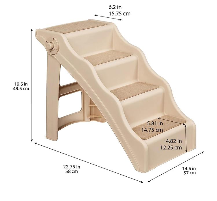 Plastic Folding Collapsible Foldable Portable Car High Bed Chair Step Ladder Pet Cat Ramp Small Dogs Stairs for Dog
