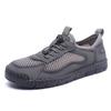 2025 mesh men's shoes 2025 summer breathable leather mesh men's casual shoes hollow mesh shoes