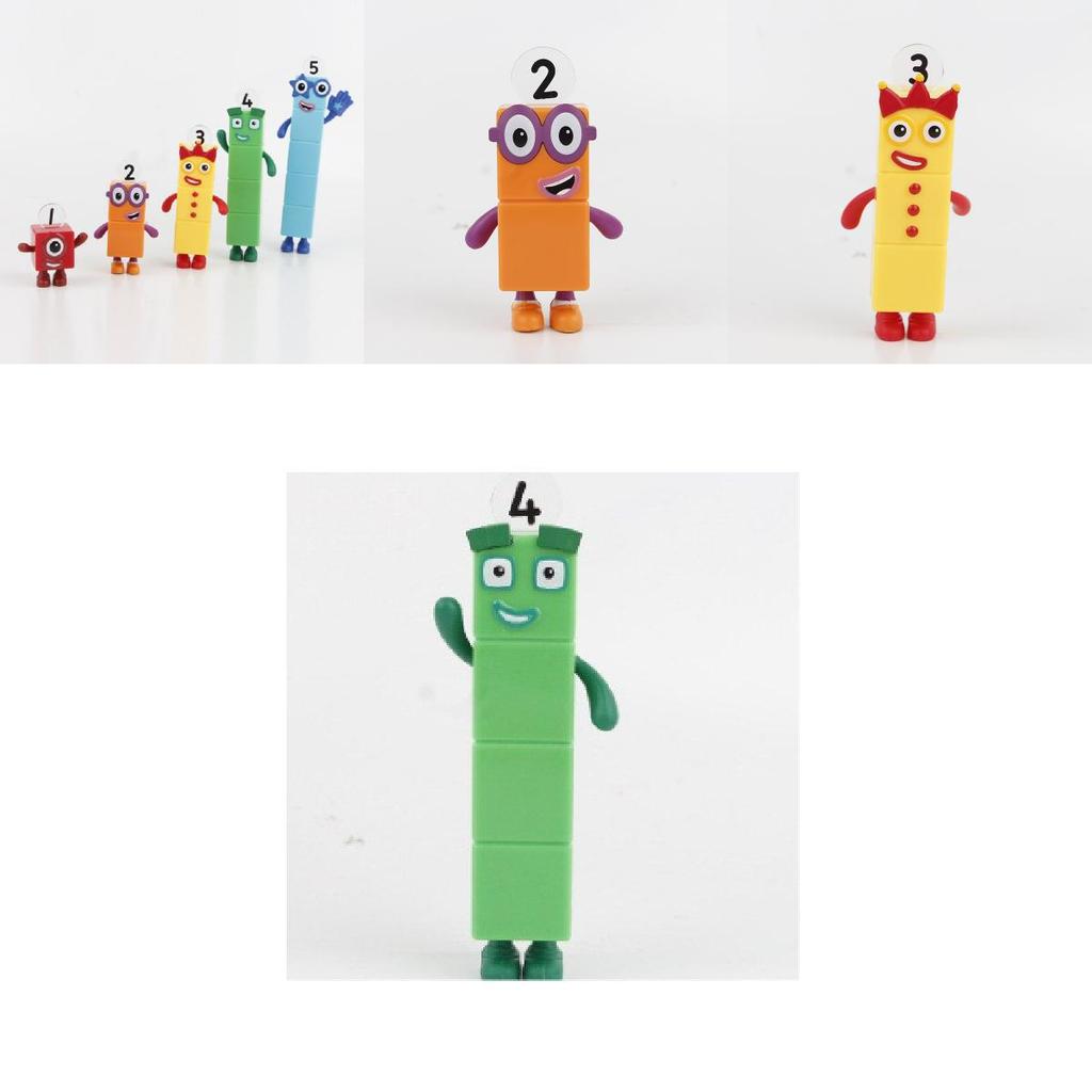 Numberblocks Barevné Stavebnice Roztomilé Transformovatelné Figurky Pro Dětské Hraní