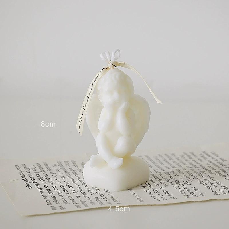 1Pc Angel Scented Candle - Handmade Rose/Berlin Girl Fragrance, Desktop Ornament Home Decor Bulk Birthday Party Favor