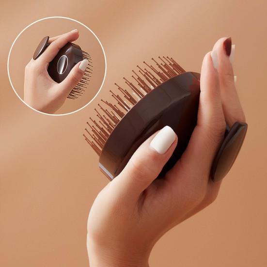 Scalp Massager Shampoo Brush with Ergonomic Handle Men Women Portable Travel Hair Growth Scalp Exfoliator Scrubber Cleaning Brush