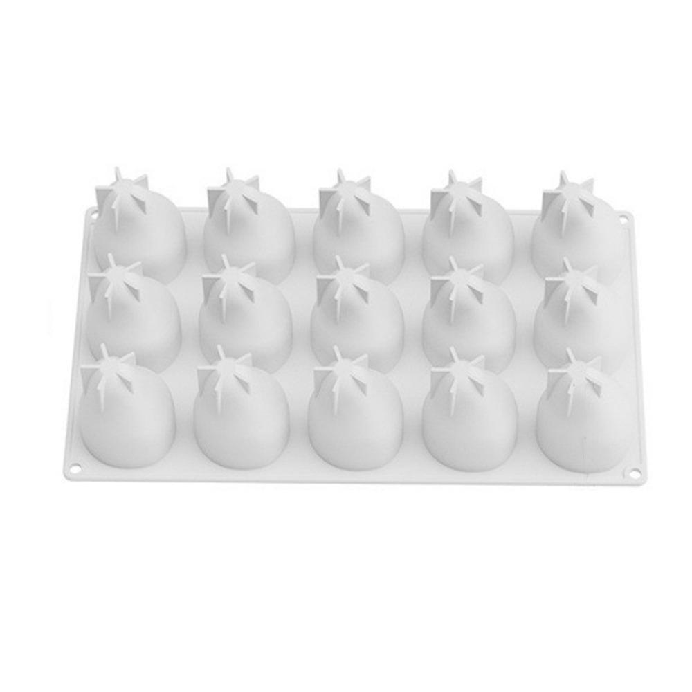 15 Cavity Baking Mousse Cake Molds Fruits Shape French Dessert Molds  Dessert Decorating белый