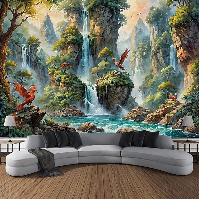 Dreamy sea plant wall tapestry 75x100 чёрный