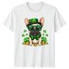 Frenchie Dog Lucky Charm TShirt French Bulldog St Patricks Day