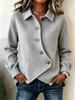 European Autumn/Winter Women's Asymmetrical Button Wool Coat