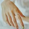 Metal CopperColor Caved Pattern Women Thin Rings Temperament Wedding Bands Accessories Fashion Versatile Jewelry