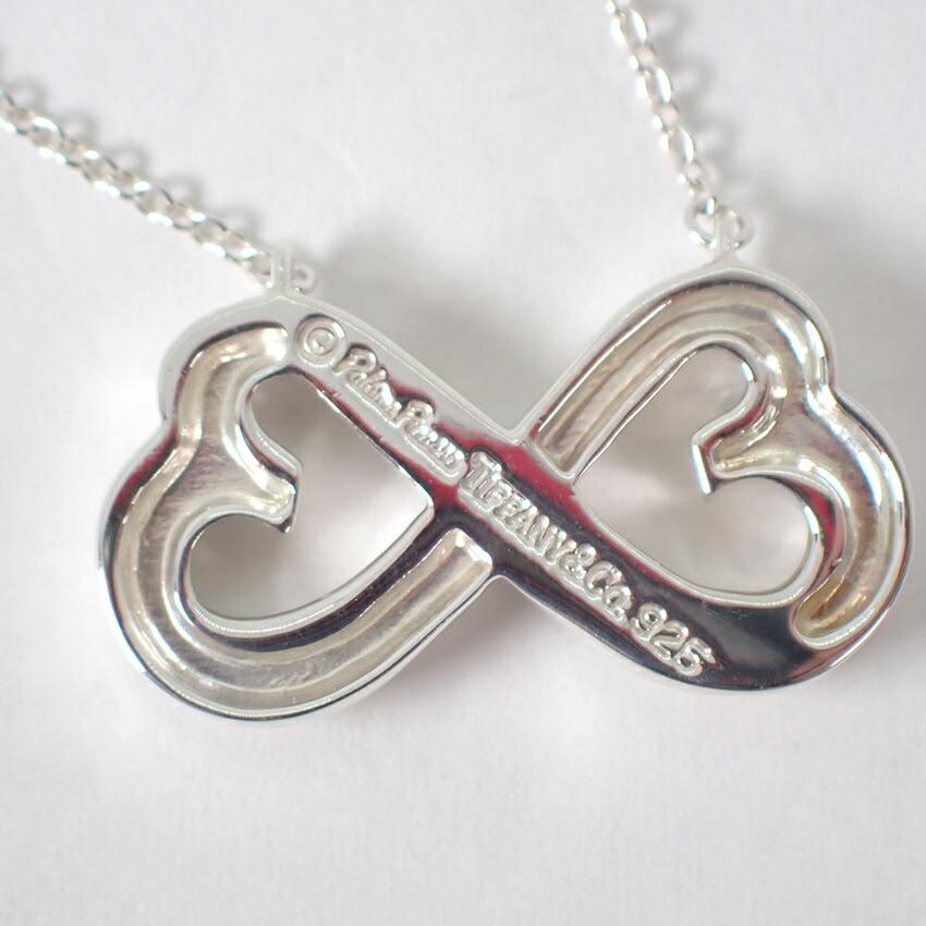 [Używany] TIFFANY/Tiffany 925 Podwójne Serce Miłości Wisiorek/Naszyjnik/g483-37