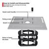 Router lift - lifting system for milling tables. Includes insert plates for woodworking. Compatible with small milling machines. Features 4 jaws and a