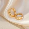 Korean Style Ultra-Shiny Zircon Double-Sided Rhombus Earrings for Women