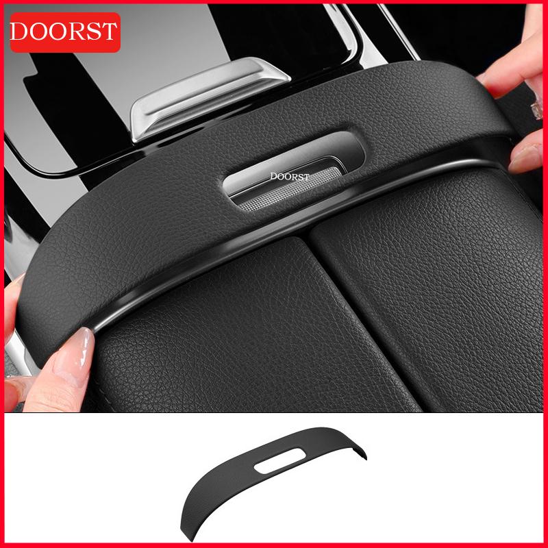 

For Mercedes Benz C CLE GLC Class W206 X254 Leather Style Car Armrest Box Switch Cover Trim Interior Modification Accessories For C W206 Black