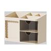 Student Dormitory Pen Holder & Transparent Drawer Storage Box: Multi-functional, Stackable, Office Organizer