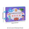 Reusable Sticker Book Activity Binder Brain Teaser Removable for Kids Girls Boys