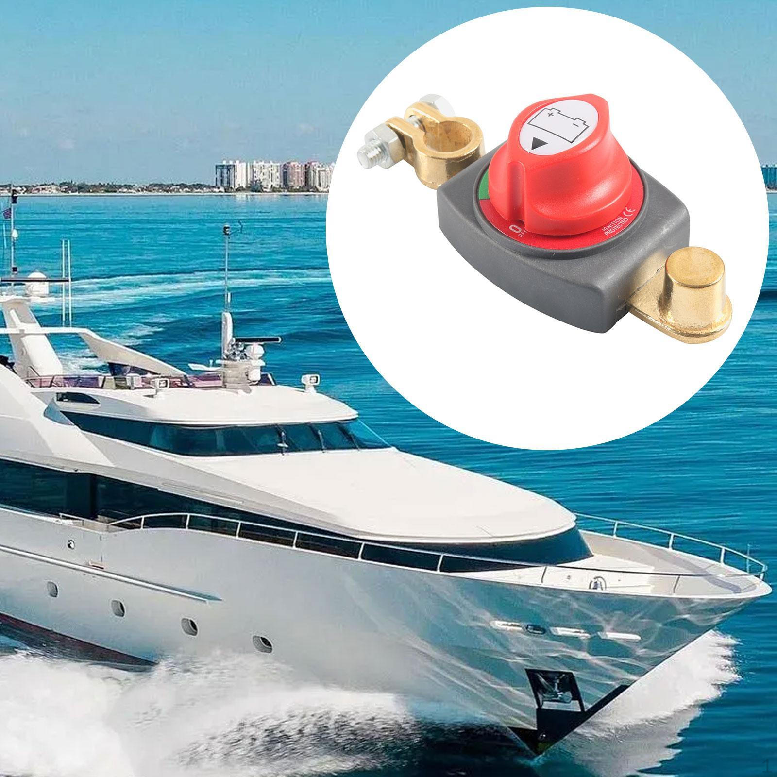 

Power Isolator Selector Switch Cut Off 12V-24V Disconnect for Road Vehicles Boats Without Brush