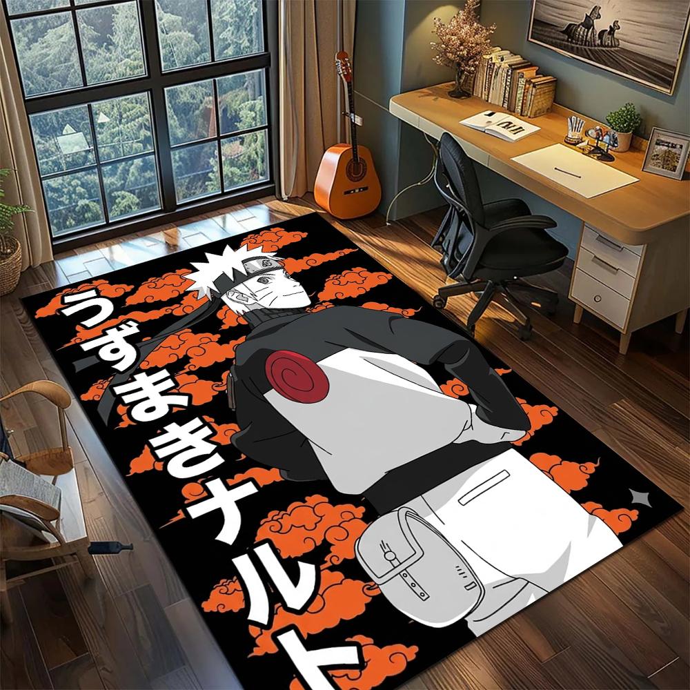 Naruto Home Decor Large Area Rug Carpet Non Slip Washable Floor Mat Printed for Bedroom -xia88