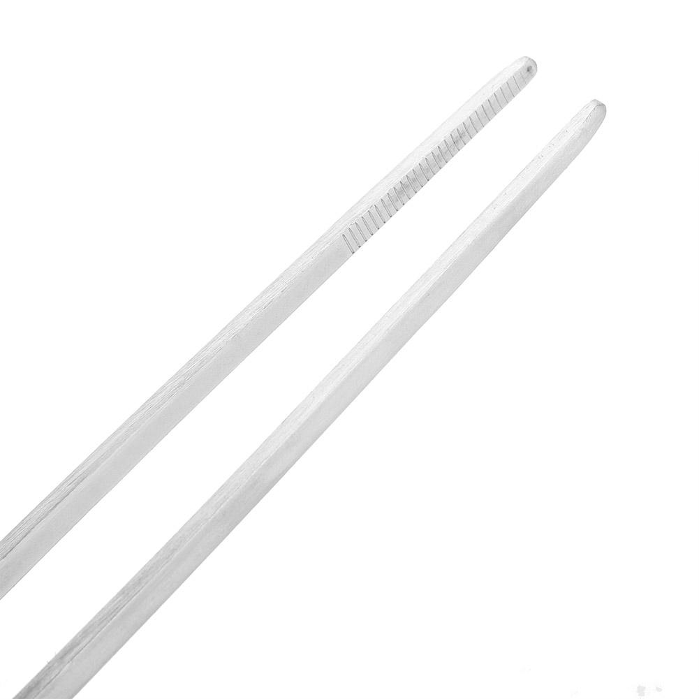 Stainless Steel Aquarium Water Plants Fish Tank Tweezers Aquascaping Tool(27cm Straight Head)