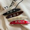 Y2K Acetat Zirkon Haarspange Damen Retro Ästhetik Spicy Girl Seitenpony-Klammer Rutschfest Starker Halt Haaraccessoire Tägliches Tragen Geschenk